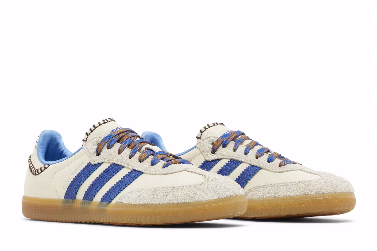 Wales Bonner x adidas Samba Nylon Wonder Clay Royal Blue, view 9