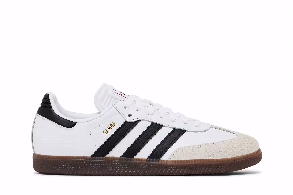adidas Samba Indoor White Black Gum, view 2
