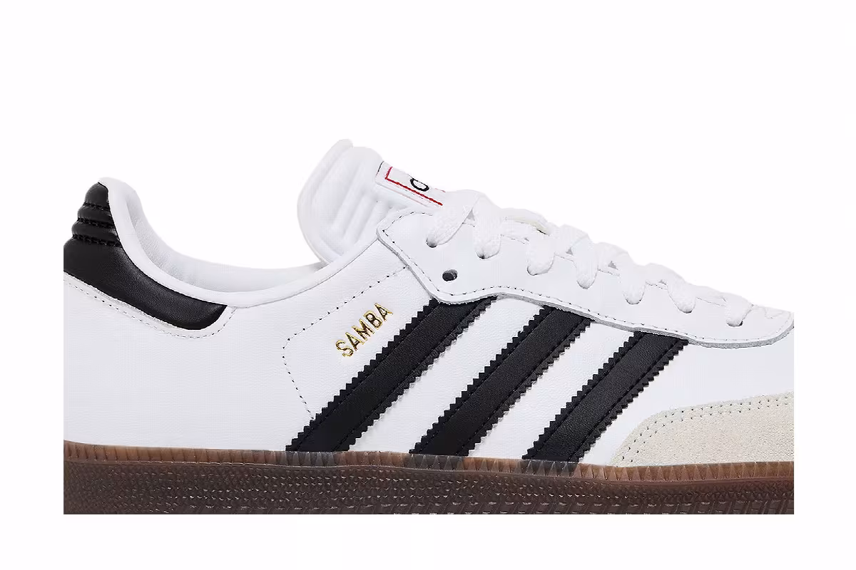 adidas Samba Indoor White Black Gum, view 3