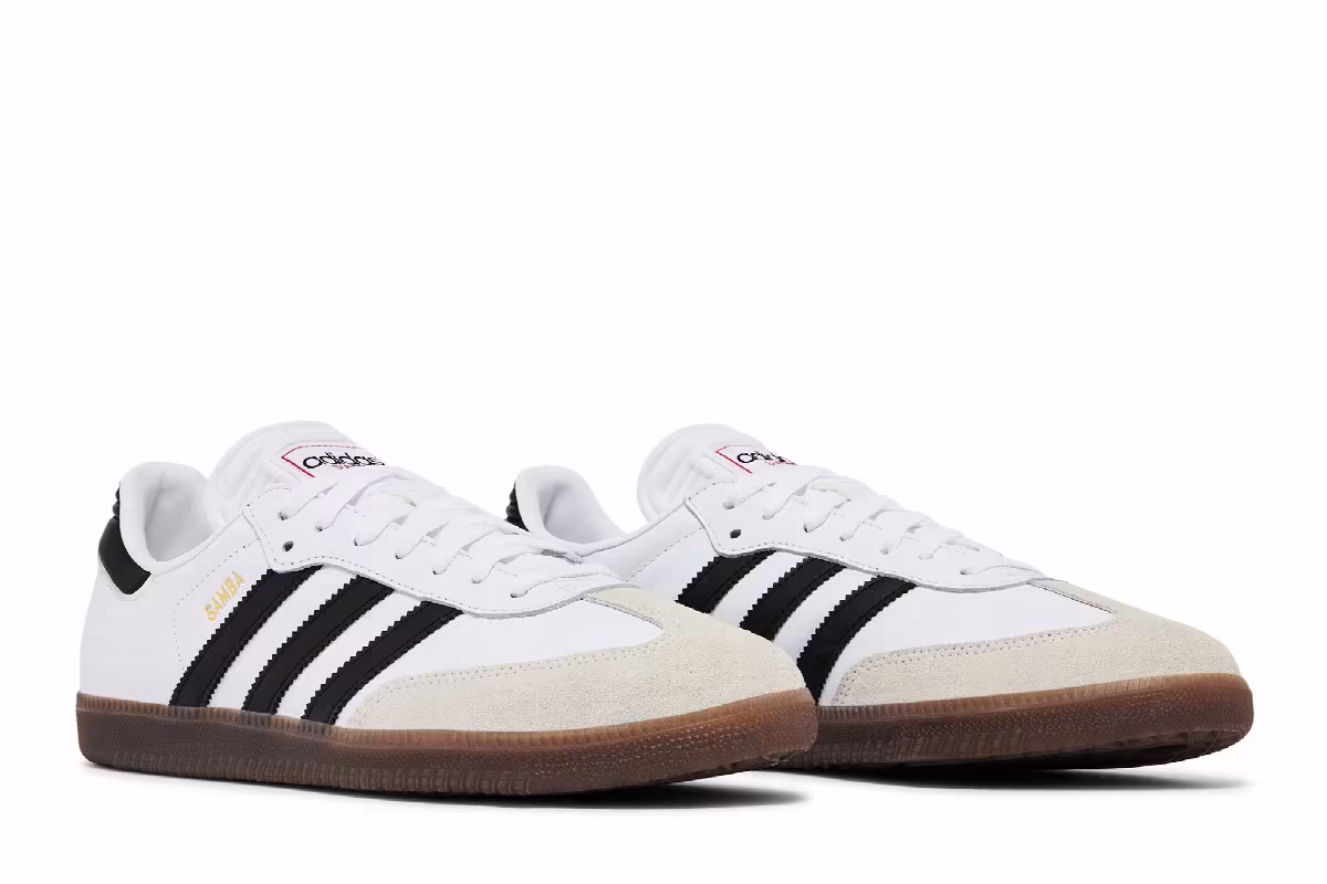 adidas Samba Indoor White Black Gum, view 9