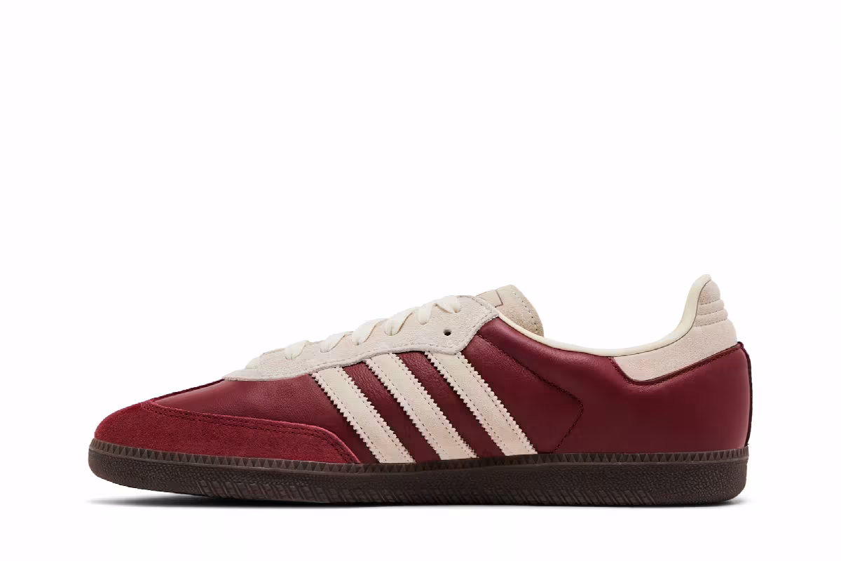 adidas Men's Samba OG Preloved Ruby Cream, view 4