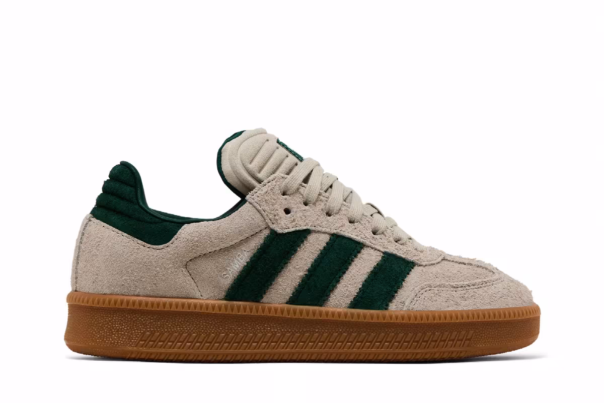 adidas Samba XLG Putty Grey Collegiate Green, view 2