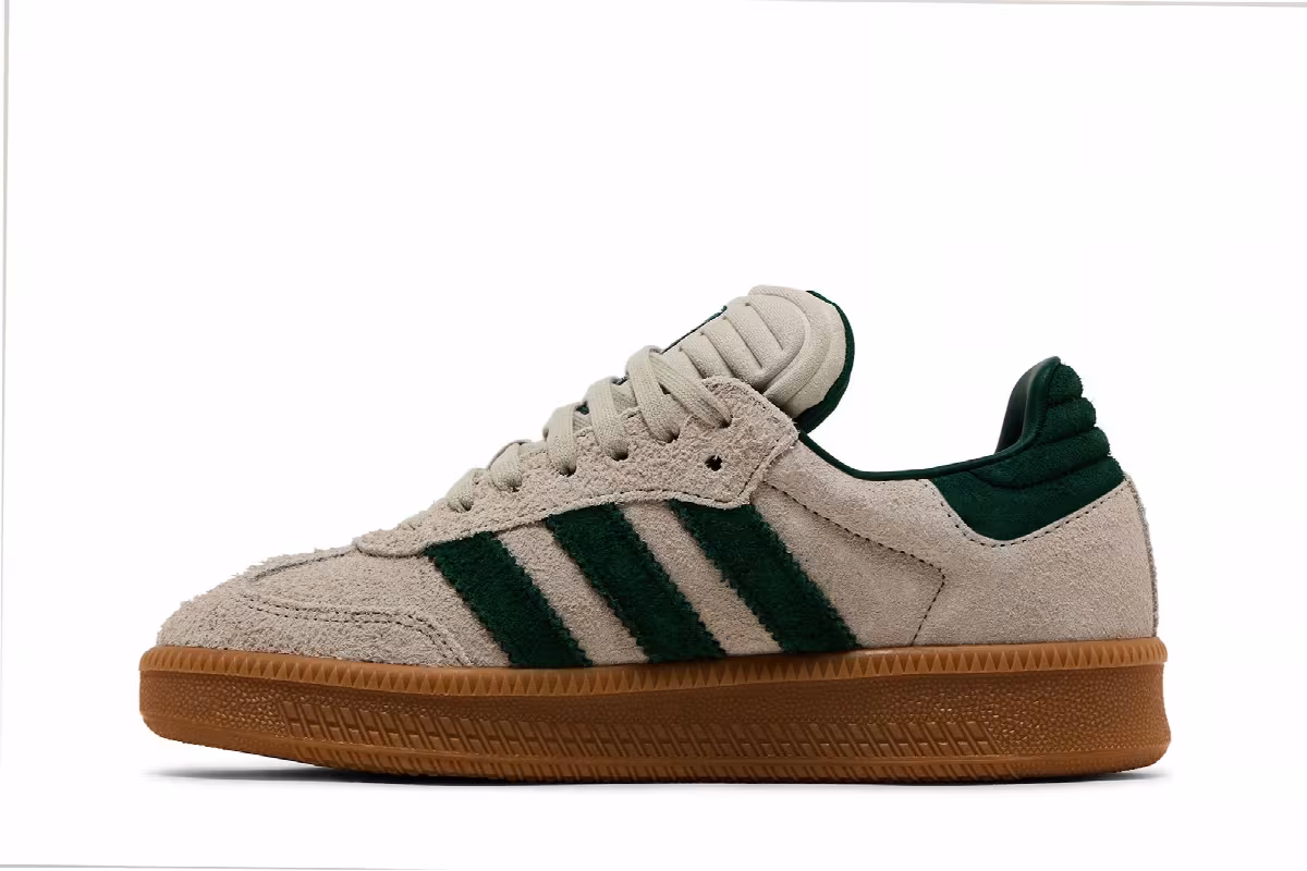 adidas Samba XLG Putty Grey Collegiate Green, view 4
