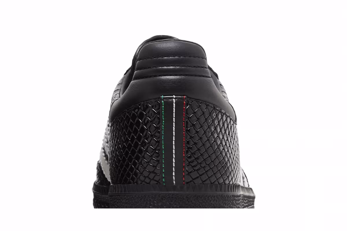 adidas Men's Samba OG Made in Italy Black Croc, view 8