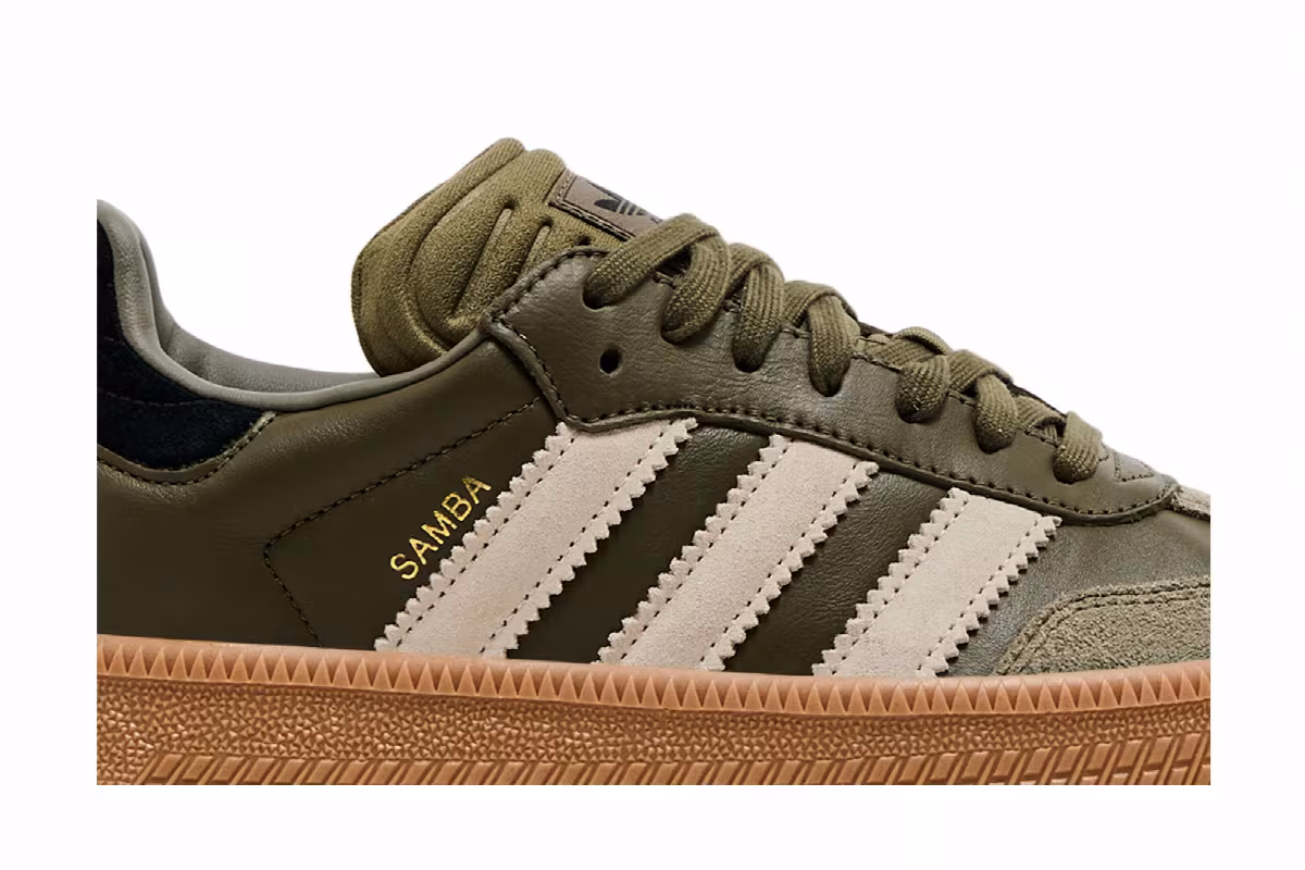 adidas Samba XLG Olive Strata, view 3