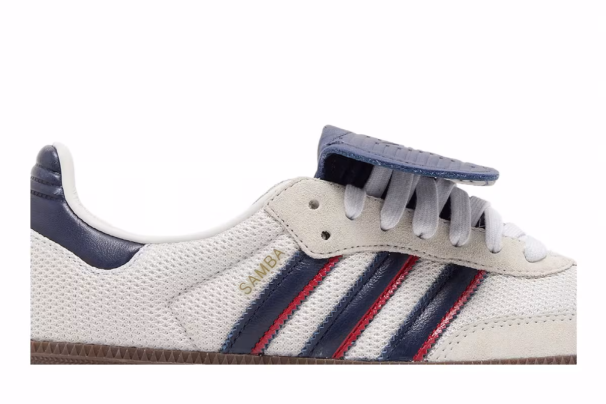 adidas Samba LT Crystal White Dark Blue, view 3