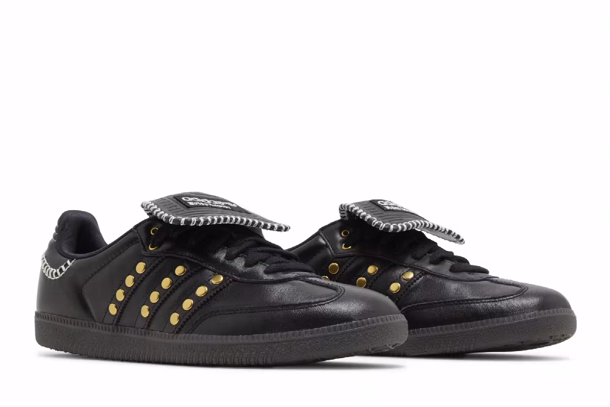 Wales Bonner x adidas Samba Studded Pack - Black, view 9