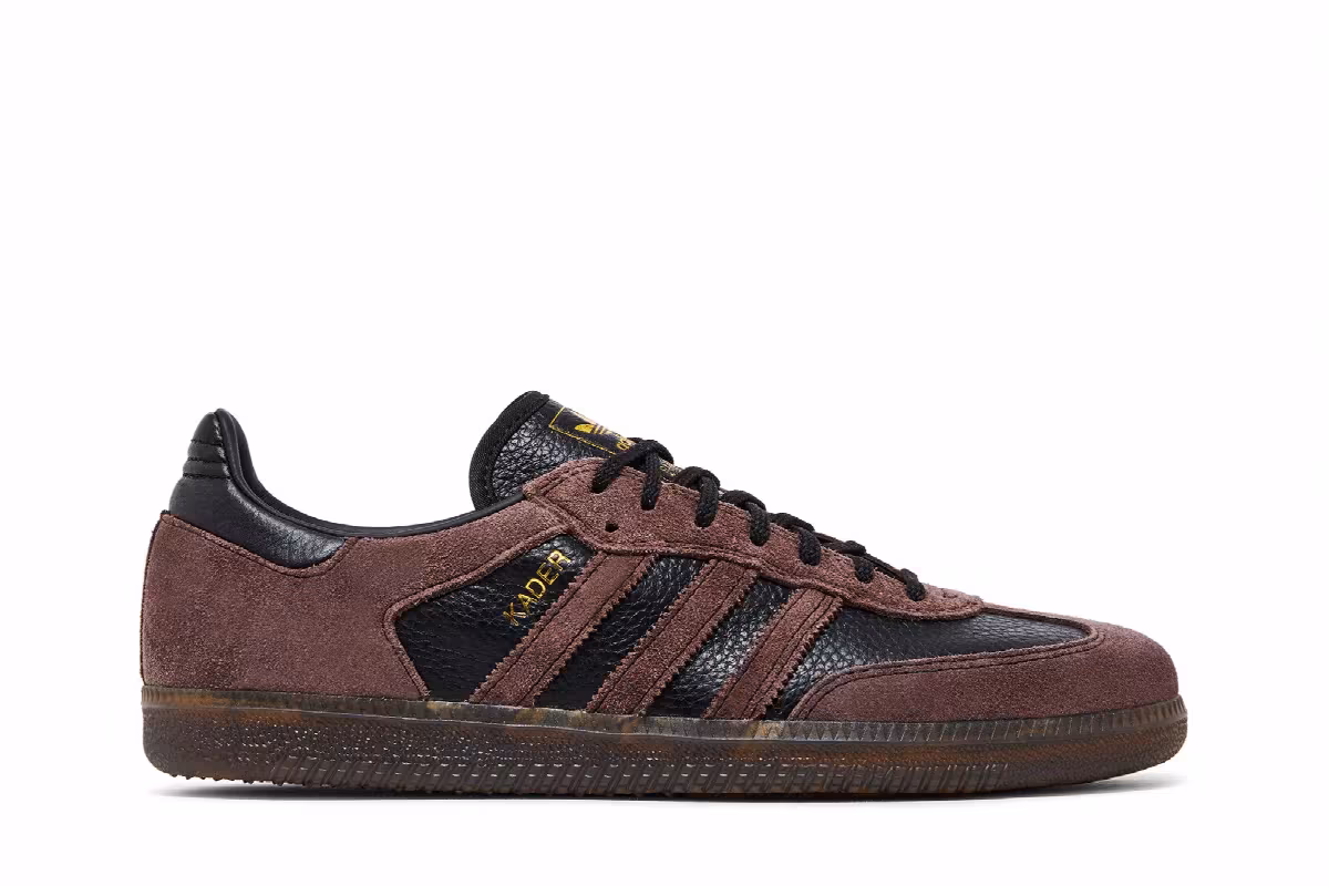 Kader Sylla x adidas Samba ADV Brown Gum, view 2