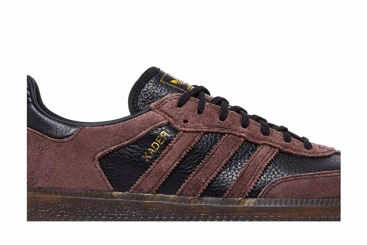 Kader Sylla x adidas Samba ADV Brown Gum, view 3