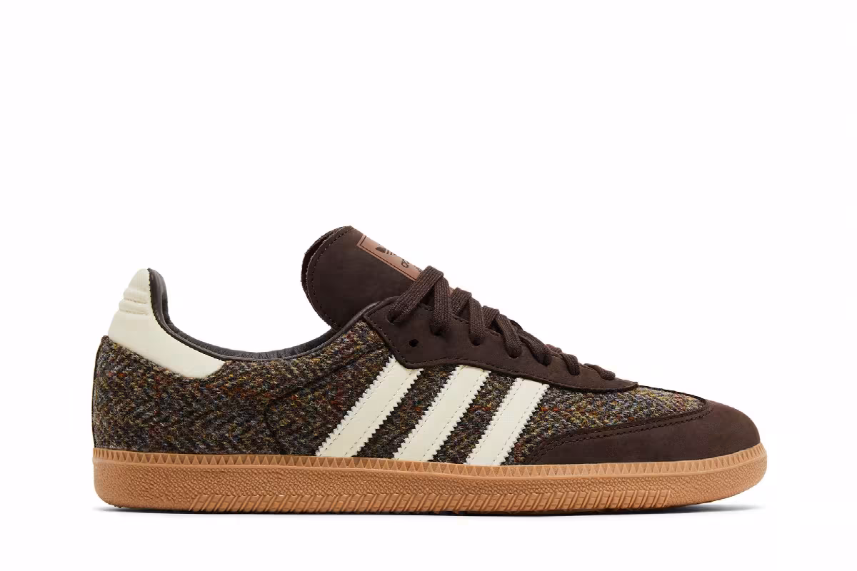 adidas Samba OG Tweed Pack - Dark Brown, view 2