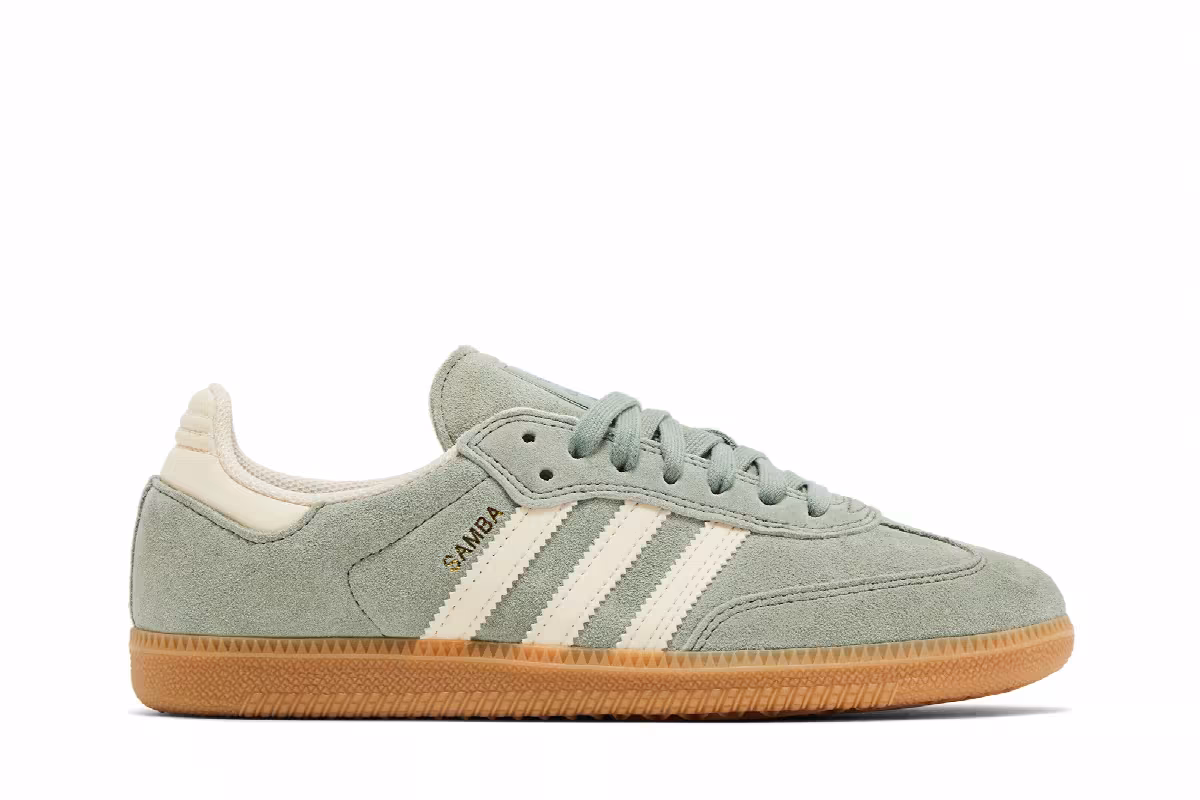 adidas Samba ADV Silver Green Wonder White, view 2
