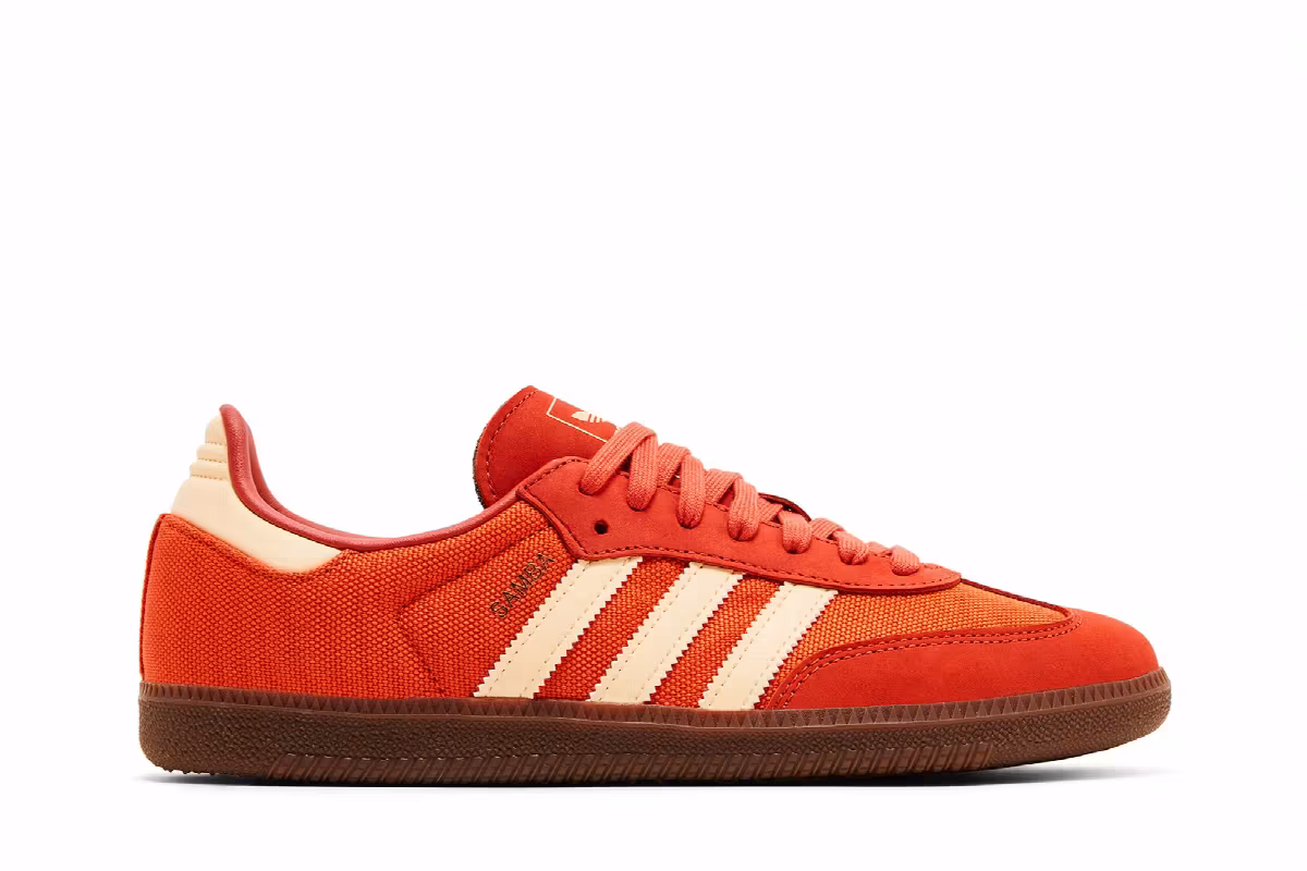 adidas Men's Samba OG Collegiate Orange, view 2