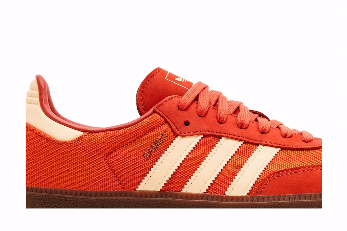 adidas Men's Samba OG Collegiate Orange, view 3