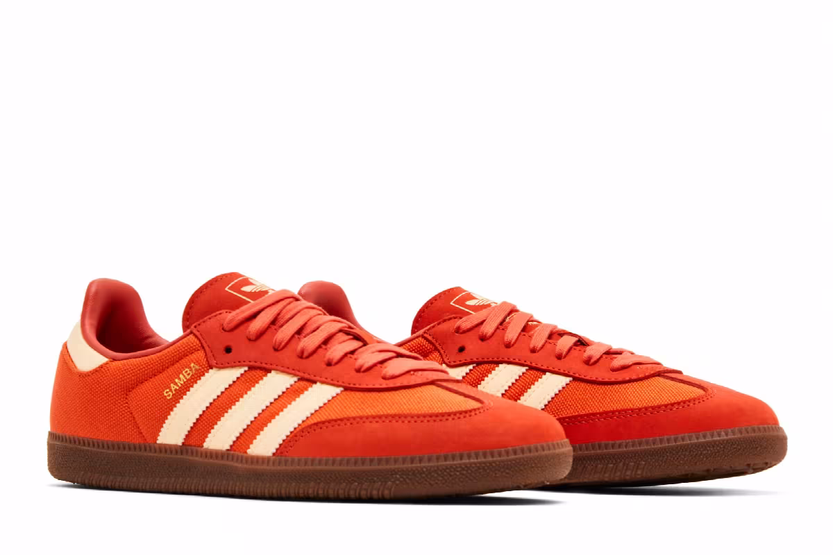 adidas Men's Samba OG Collegiate Orange, view 9