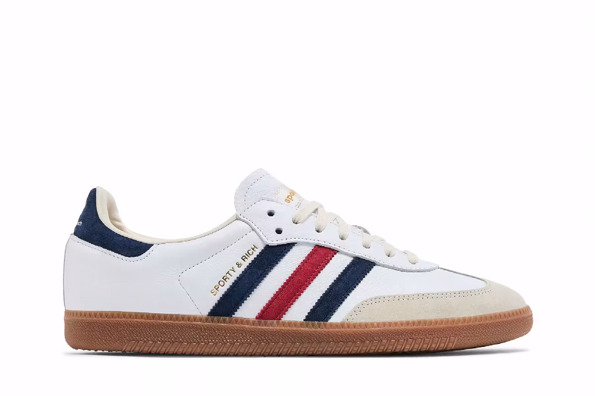 Sporty & Rich x adidas Samba OG USA, view 2