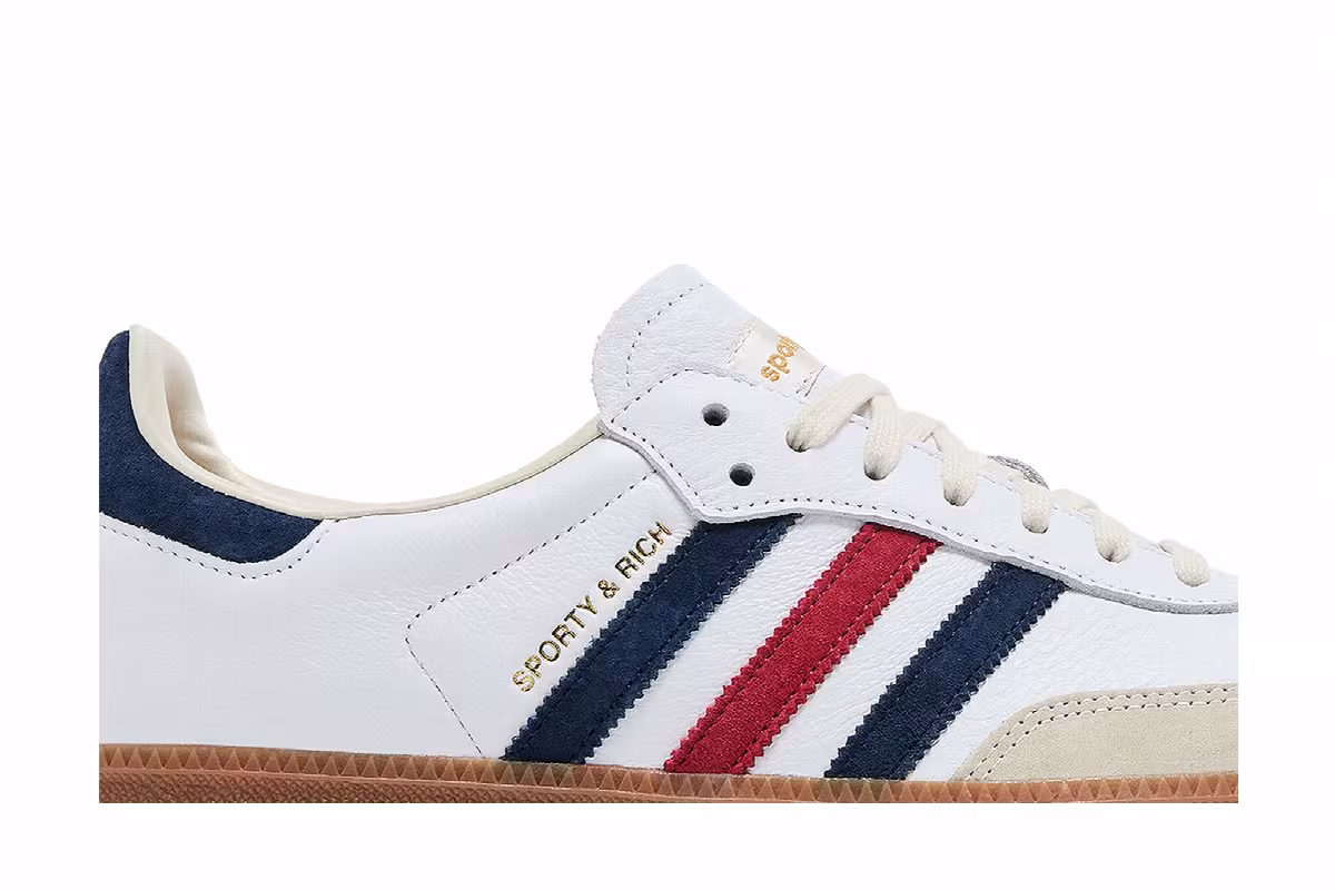 Sporty & Rich x adidas Samba OG USA, view 3