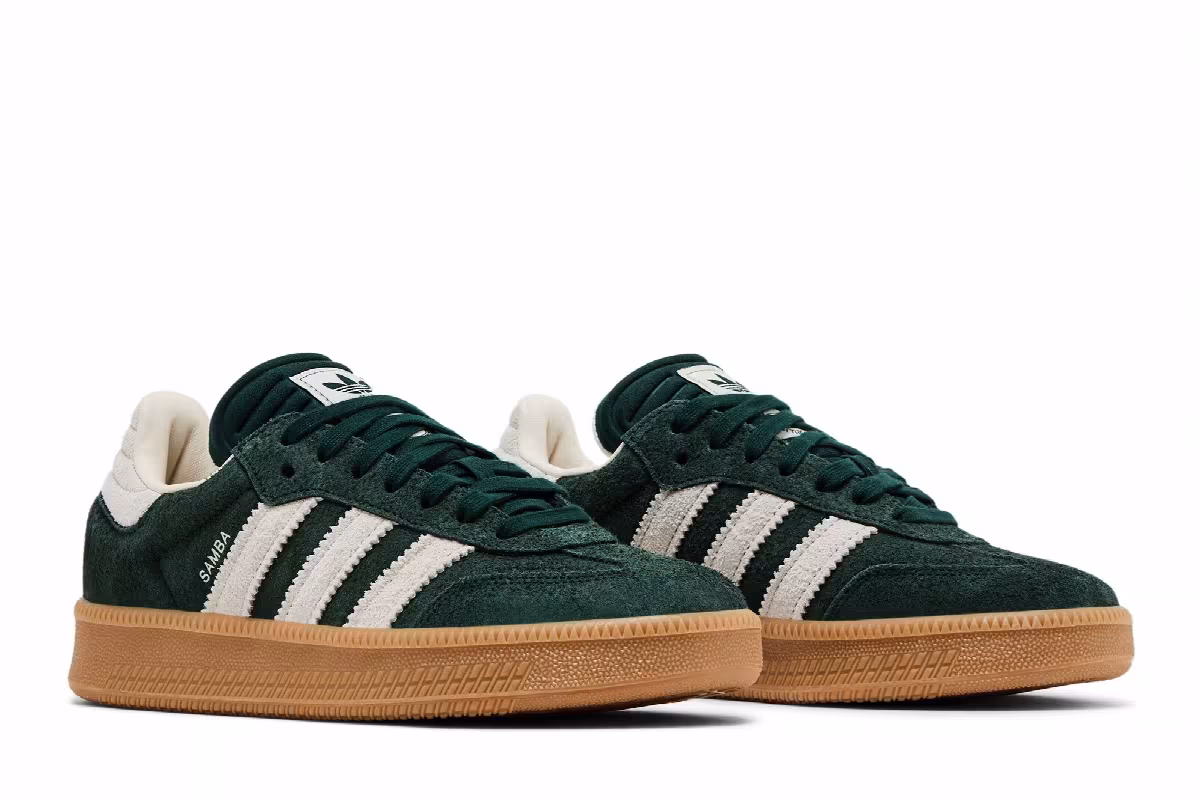 adidas Samba XLG Shadow Green Chalk White, view 9
