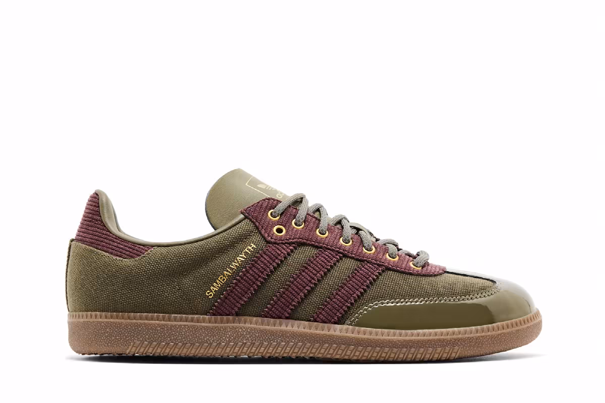 ALWAYTH x adidas Samba Olive Strata, view 2
