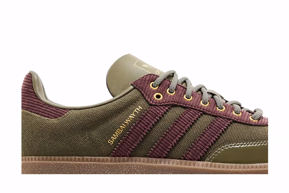 ALWAYTH x adidas Samba Olive Strata, view 3