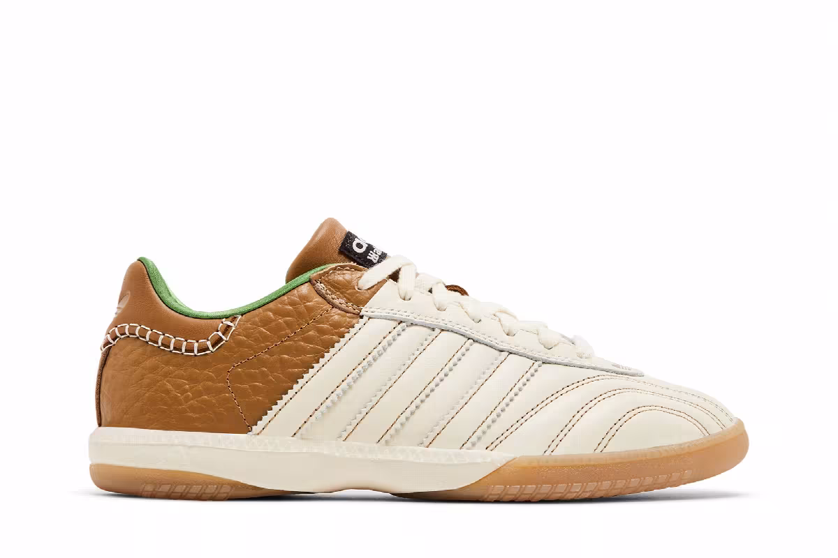 Wales Bonner x adidas Samba Millennium Nappa Pack - Wonder White Brown, view 2