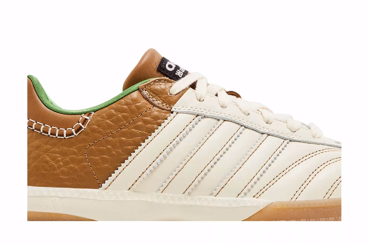 Wales Bonner x adidas Samba Millennium Nappa Pack - Wonder White Brown, view 3