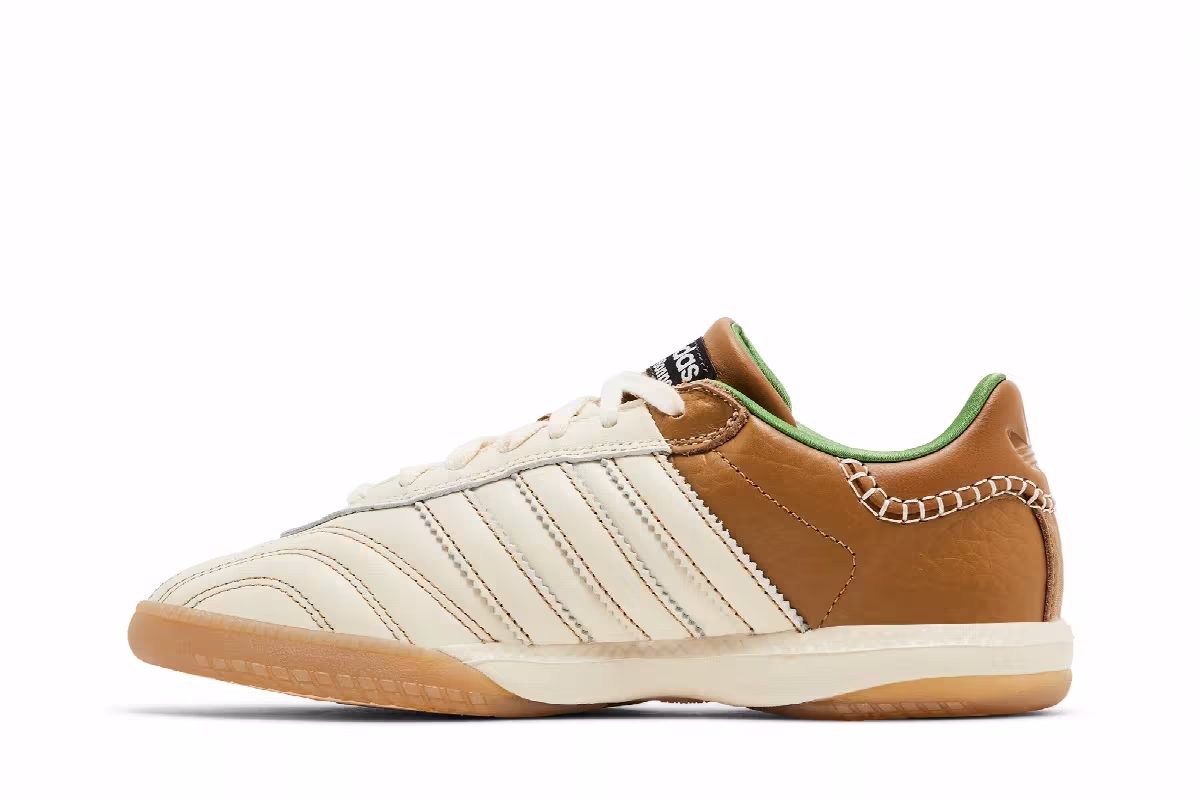 Wales Bonner x adidas Samba Millennium Nappa Pack - Wonder White Brown, view 4