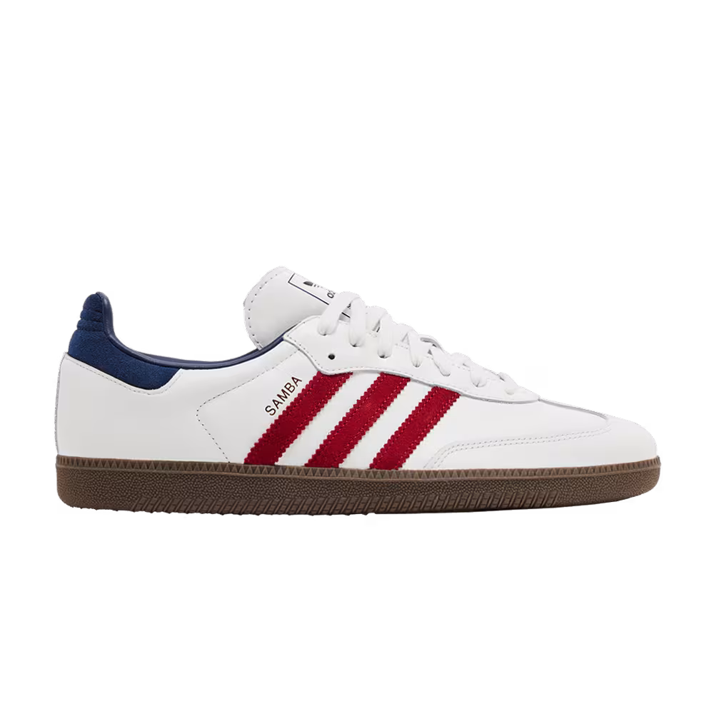 adidas Samba OG White Victory Red Indigo