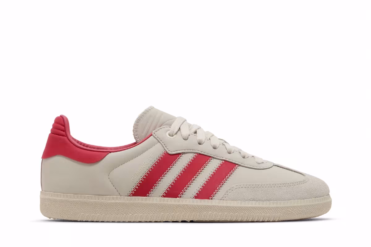 Pharrell x adidas Samba Human Race Aluminium Glory Red, view 2