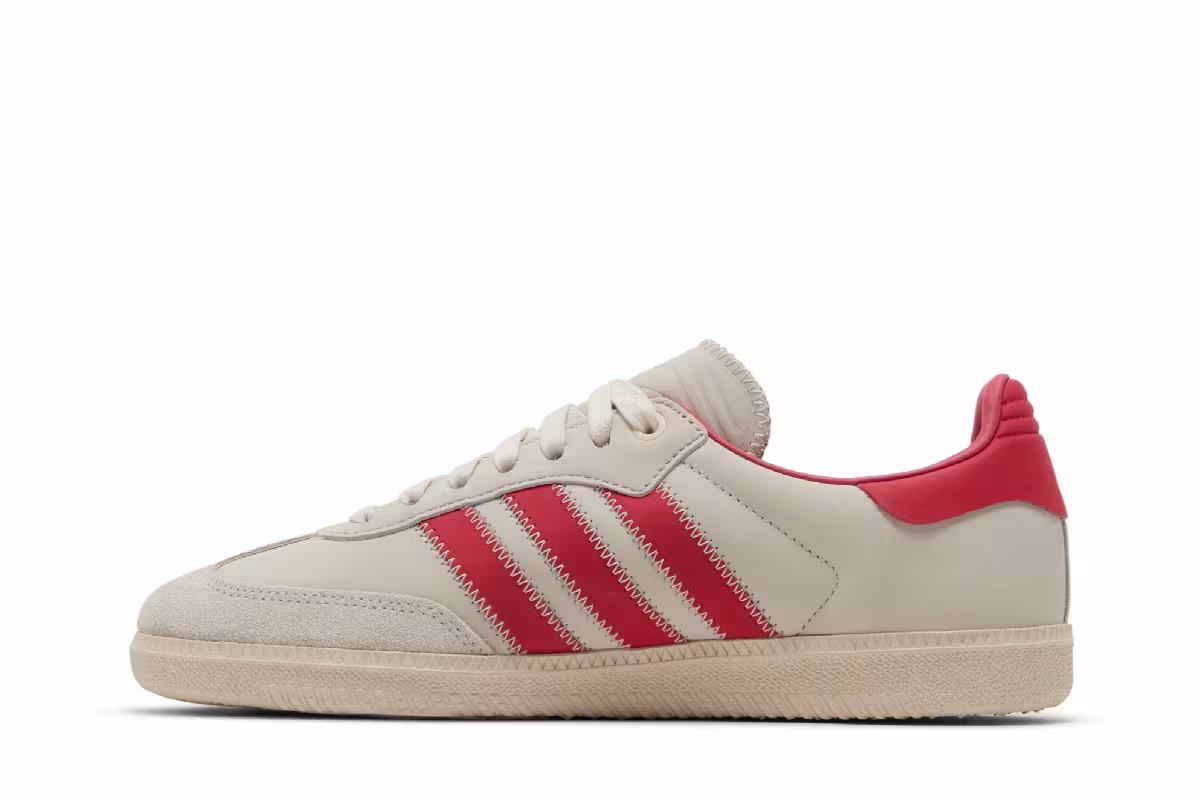 Pharrell x adidas Samba Human Race Aluminium Glory Red, view 4