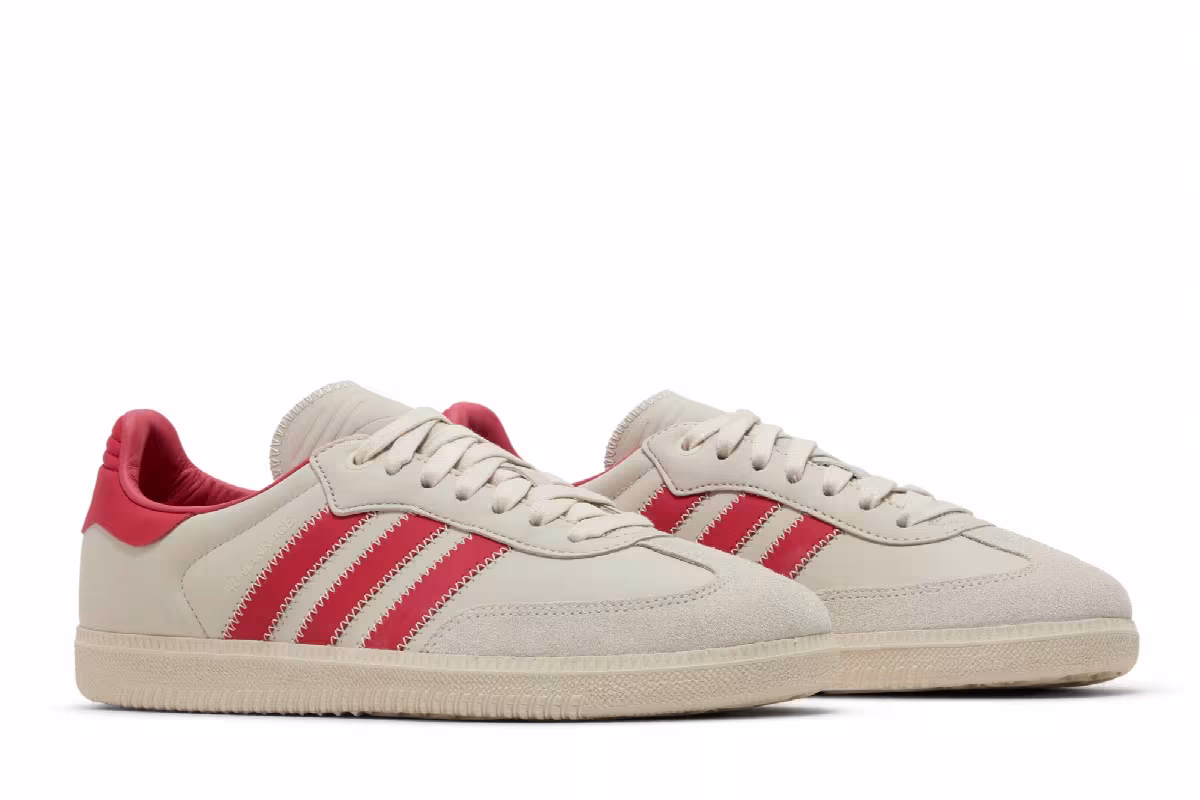 Pharrell x adidas Samba Human Race Aluminium Glory Red, view 9