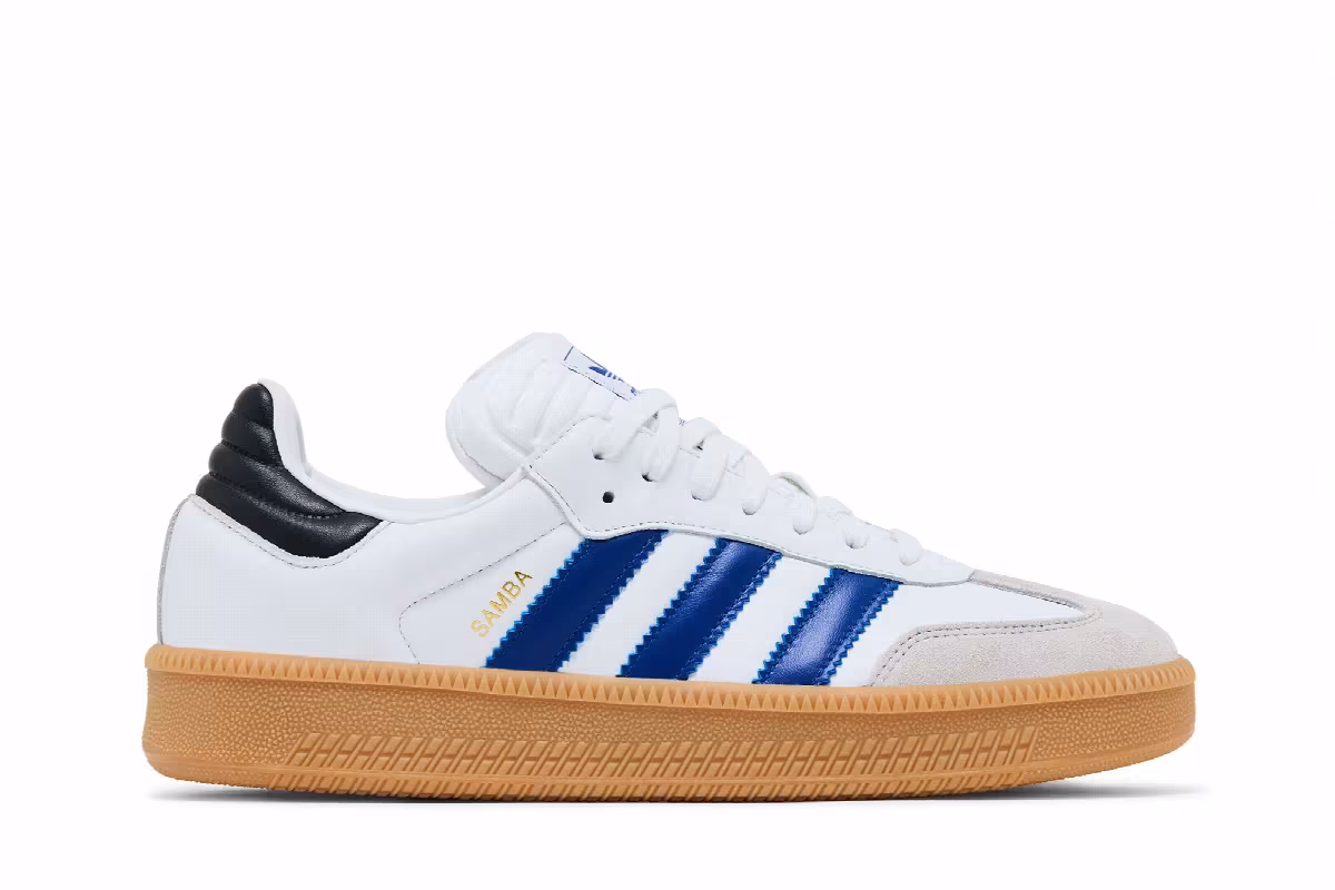 adidas Samba XLG White Royal Blue Gum, view 2