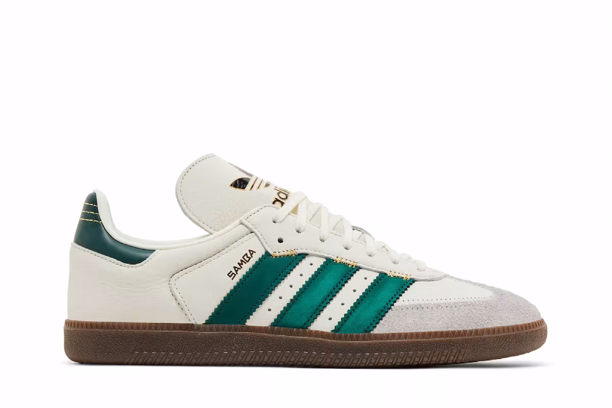 adidas Samba OG Ivory Collegiate Green, view 2