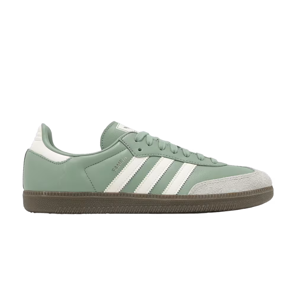 Adidas Samba OG Silver Green Gum