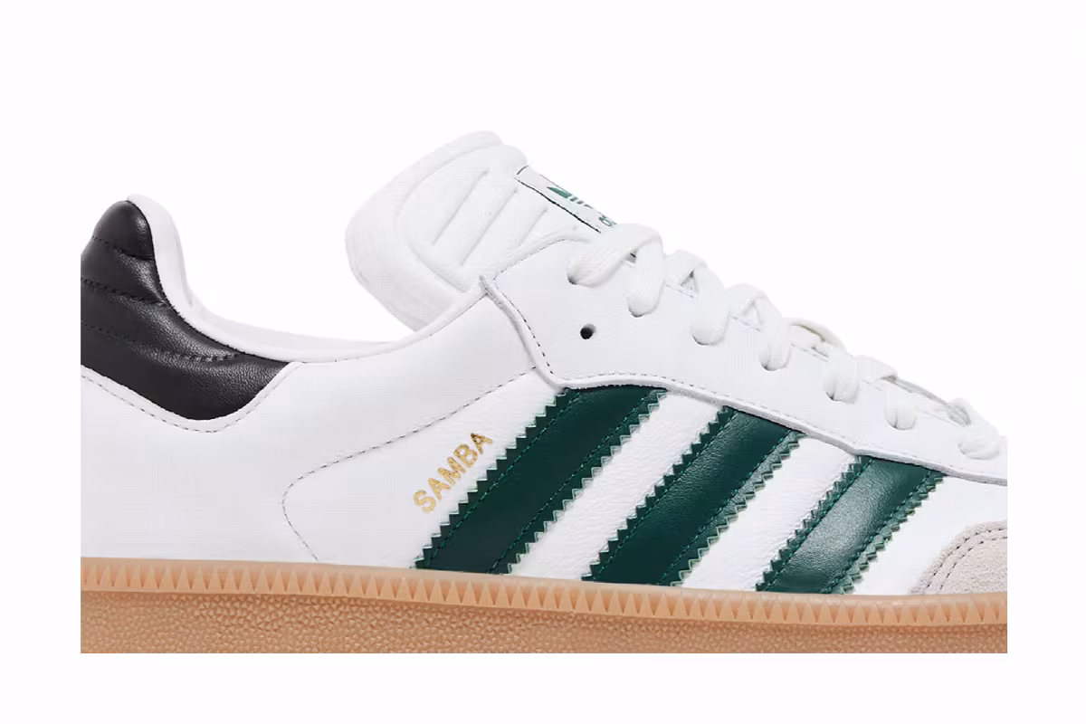 adidas Samba XLG White Collegiate Green Gum, view 3