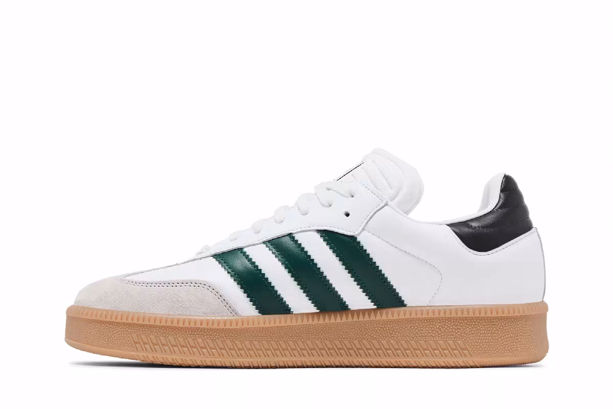 adidas Samba XLG White Collegiate Green Gum, view 4