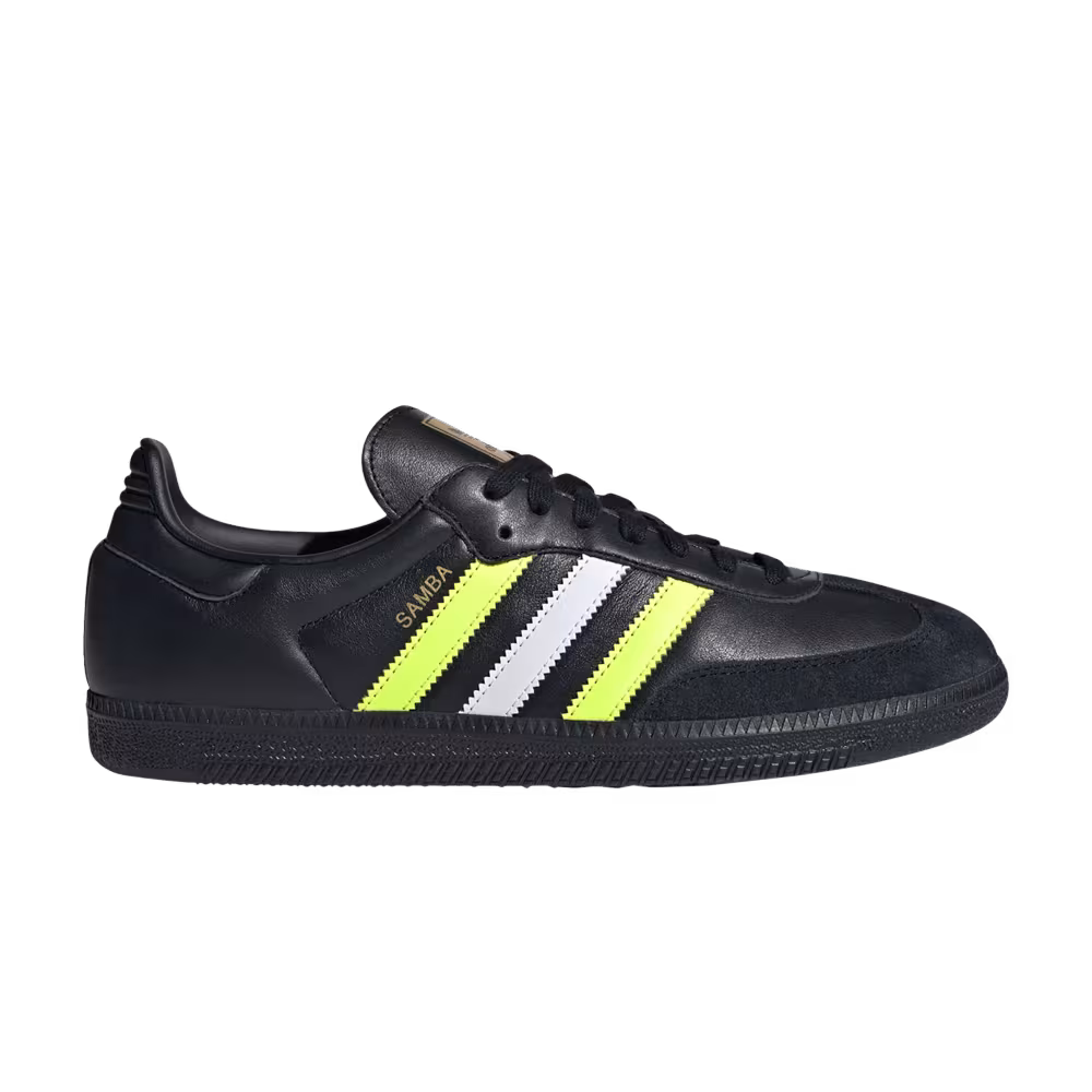 adidas Samba OG Black Solar Yellow