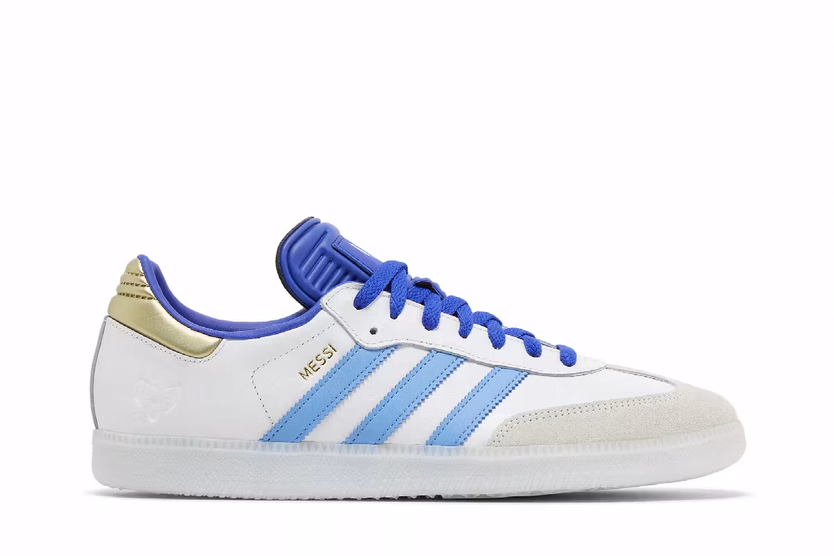Lionel Messi x adidas Samba Indoor Spark Gen10s, view 2