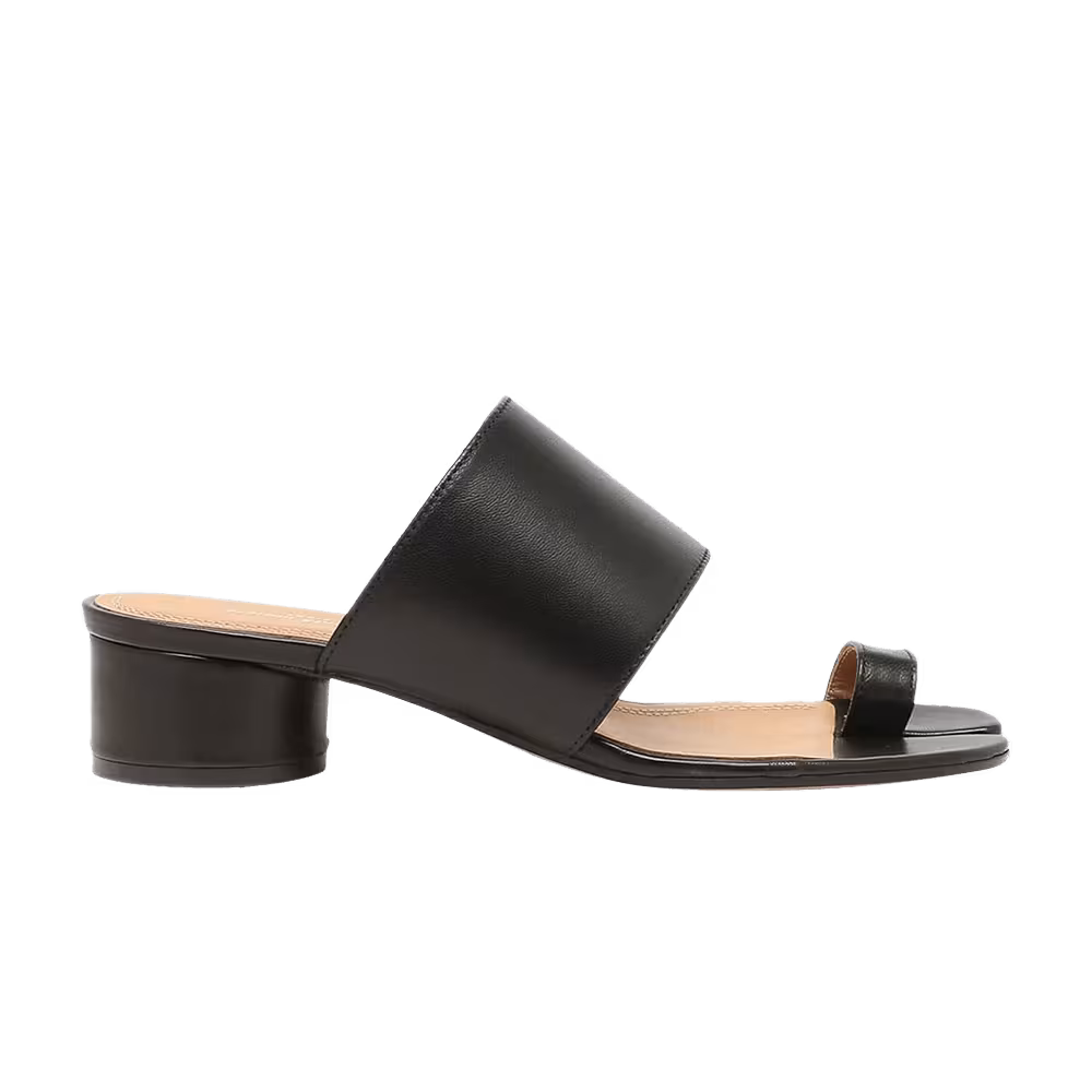 Maison Margiela Women's Leather Tabi Heeled Sandal Black