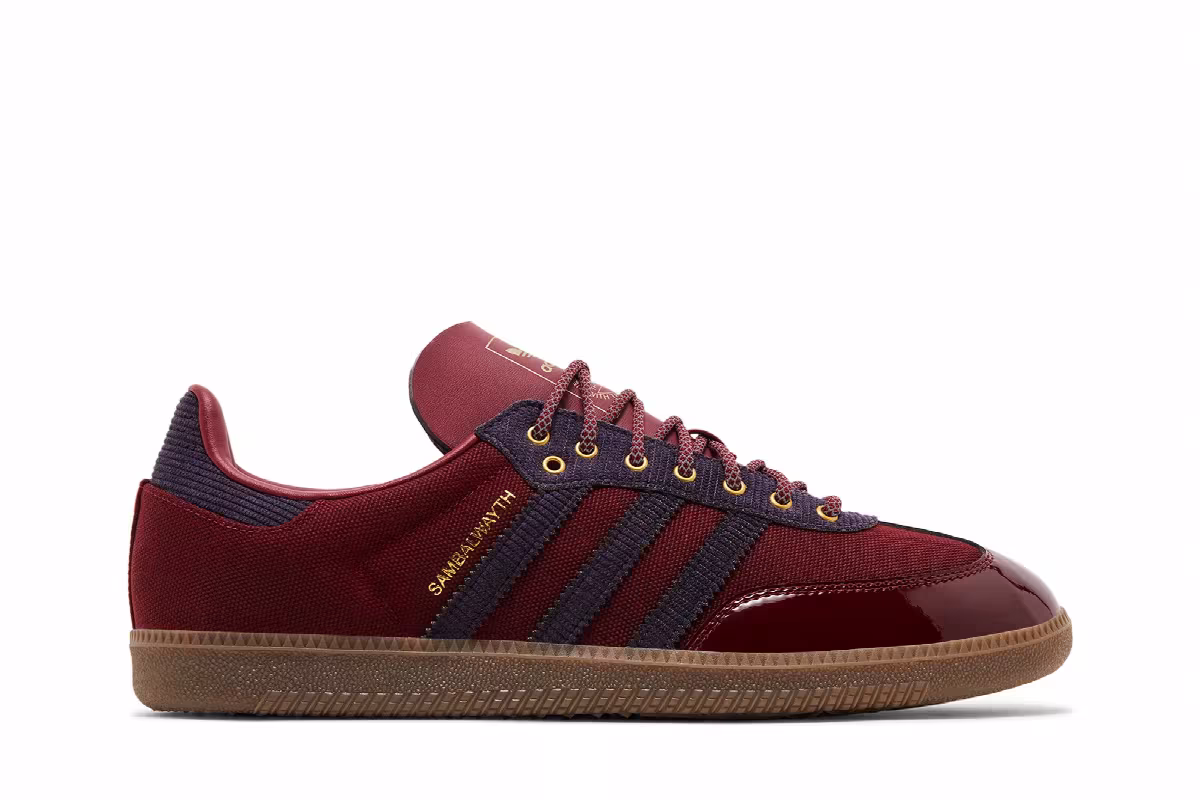 ALWAYTH x adidas Samba College Burgundy, view 2