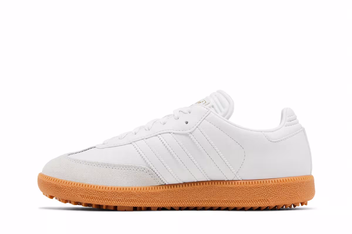adidas Samba Spikeless Golf Crystal White Gum, view 4