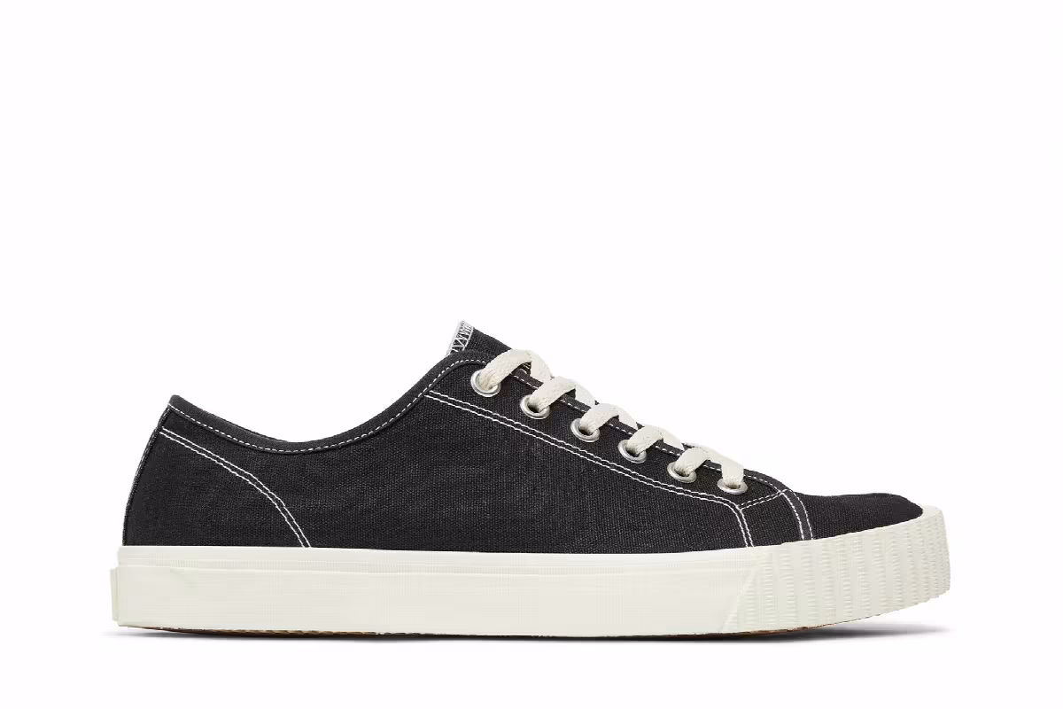 Maison Margiela Women's Tabi Canvas Low Bianchetto, view 2