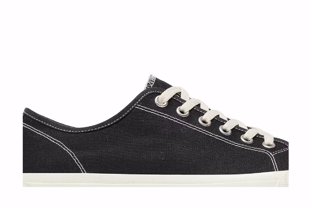 Maison Margiela Women's Tabi Canvas Low Bianchetto, view 3