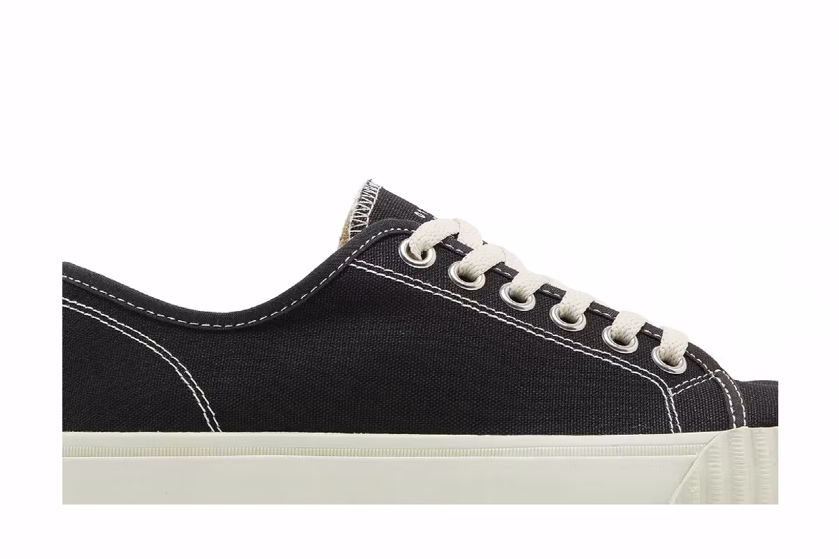Maison Margiela Women's Tabi Low Black White, view 3