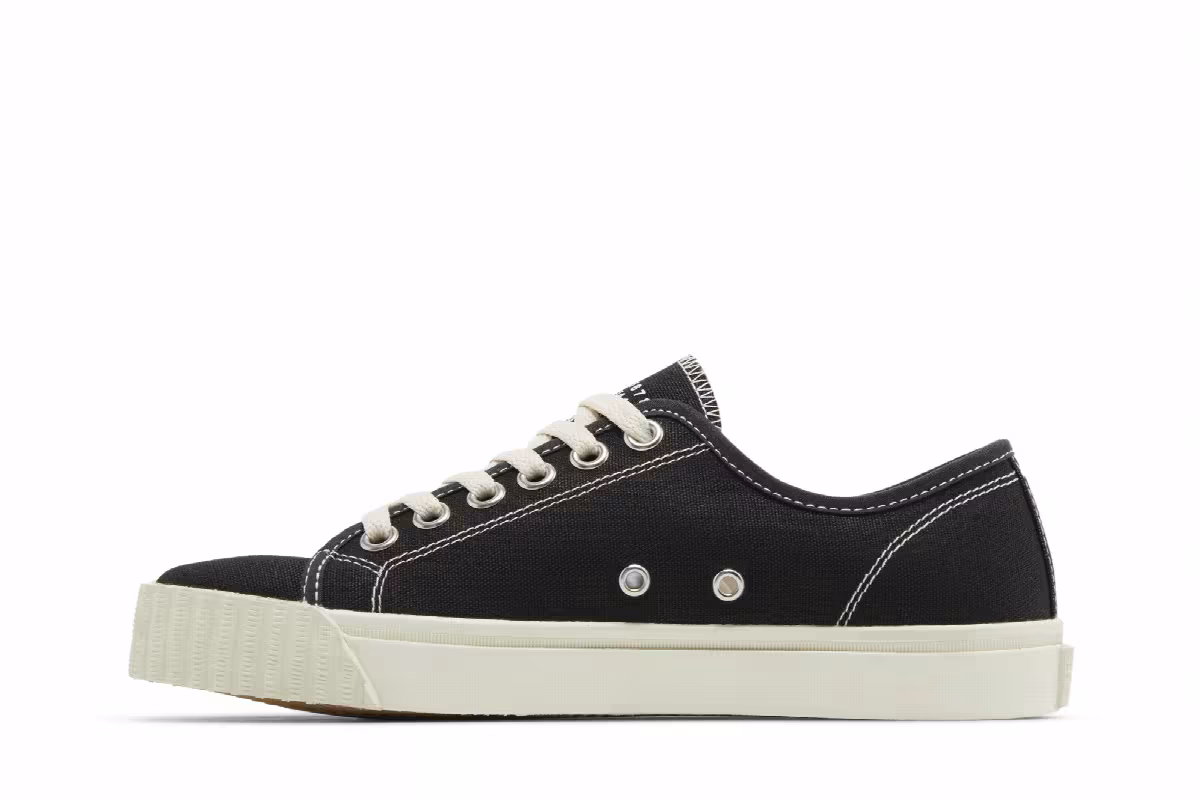 Maison Margiela Women's Tabi Low Black White, view 4