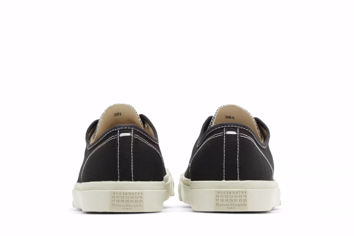 Maison Margiela Women's Tabi Low Black White, view 7