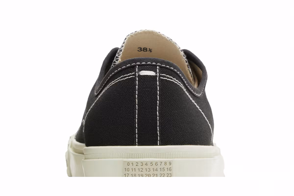 Maison Margiela Women's Tabi Low Black White, view 8