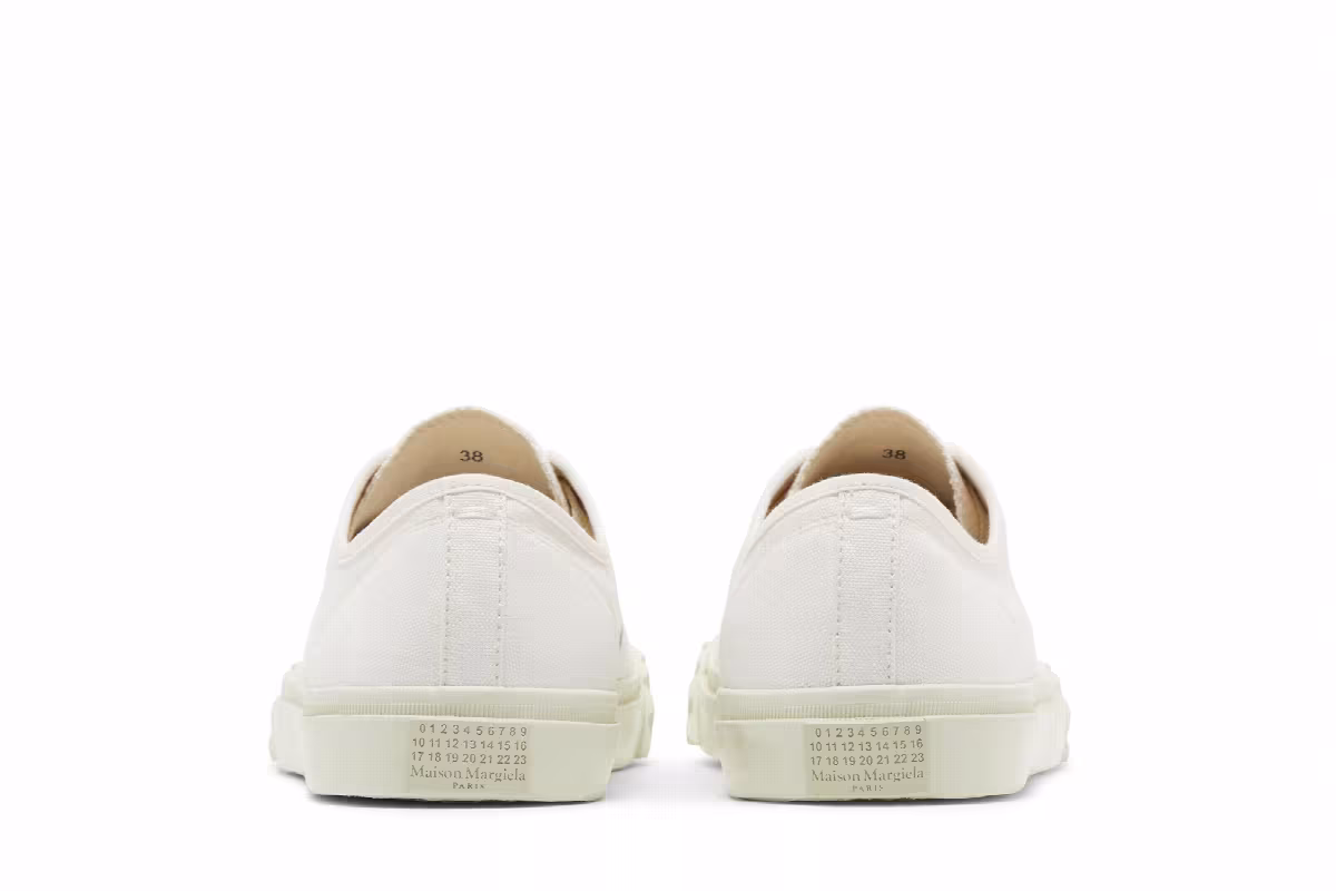 Maison Margiela Women's Tabi Canvas Low White, view 7
