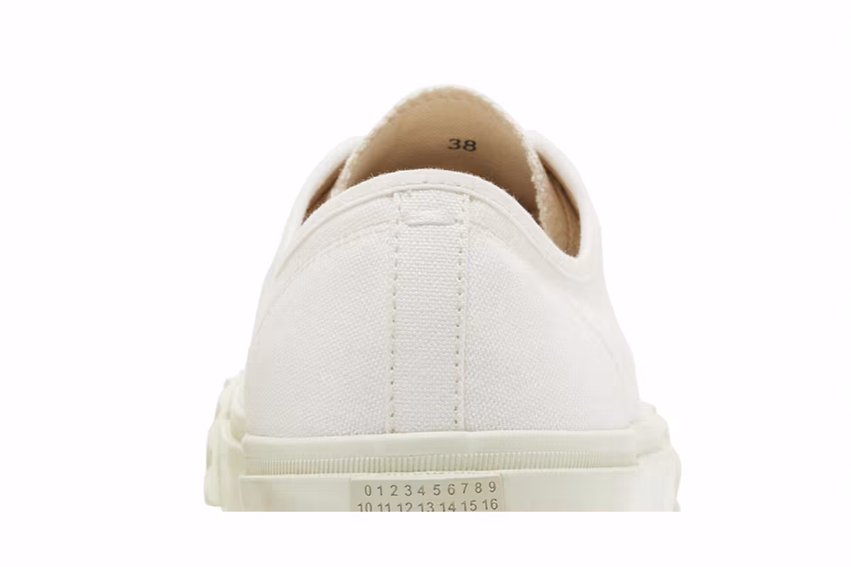 Maison Margiela Women's Tabi Canvas Low White, view 8
