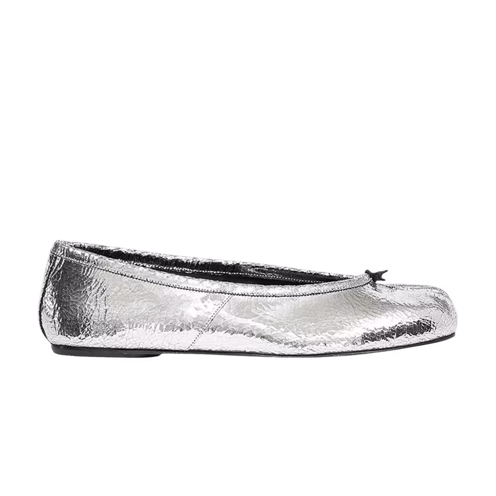 Women's Maison Margiela Tabi Ballerina Flat Broken Mirror Silver