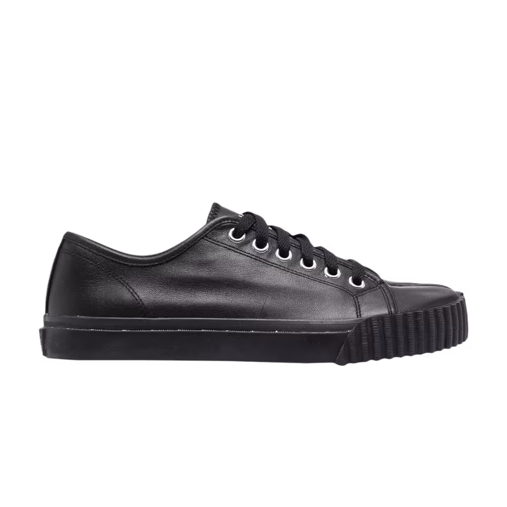 Maison Margiela Women's Tabi Leather Low Black